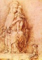 La Virgen y el niño, pintor renacentista Andrea Mantegna
